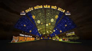 Đón xuân tưng bừng với lễ hội ánh sáng hoành tráng từ Bia Larue