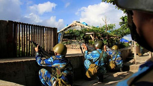 Ảnh: Lính Trường Sa diễn tập phương án tác chiến phòng không