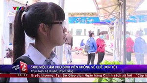 5.000 việc làm cho sinh viên không về quê đón Tết