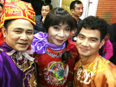 'Bắc Đẩu' Công Lý xinh đẹp trong hậu trường ghi hình Táo quân 2016