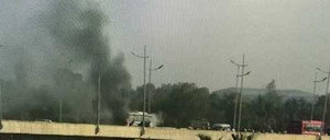 Xe khách 45 chỗ bốc cháy ngùn ngụt trên cao tốc