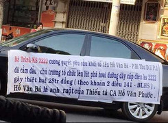 Ô tô diễu phố bêu tên cán bộ: Luật sư kiến nghị công an giao trả xe cho chủ nhân