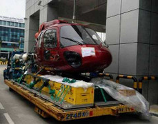 Dàn trực thăng quay phim King Kong 2 tập kết ở sân bay Gia Lâm