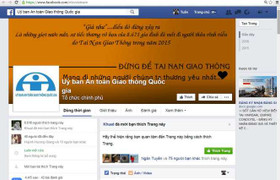 Ủy ban An toàn Giao thông Quốc gia nhận thông tin qua facebook