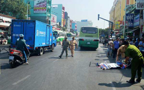 Cô gái trẻ bị xe buýt cán qua người chết thảm