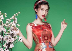 Á hậu Hoàng Oanh quyến rũ trong bộ ảnh rực rỡ đầu Xuân