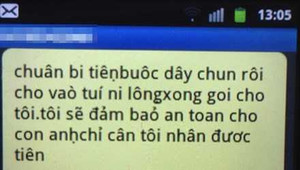 Mẹ 'bắt cóc' con ruột, đòi 500 triệu đồng tiền chuộc