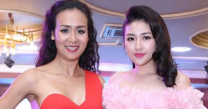 U40 Trần Bảo Ngọc váy cắt xẻ táo bạo, đọ sắc Á hậu Tú Anh