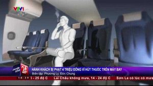 Clip: Hút thuốc trên máy bay, một hành khách bị phạt 4 triệu đồng