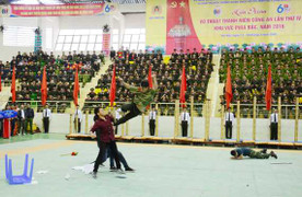 Mãn nhãn màn trình diễn võ thuật của sinh viên cảnh sát