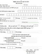 Viết phiếu đăng ký xét tuyển đại học, cao đẳng 2016 thế nào cho đúng?