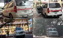 Đại loạn xe cứu thương 'dù': Những kẻ bất lương trước cổng BV Đa khoa Thái Bình