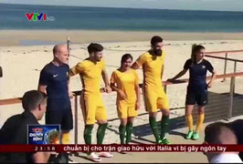 Trang phục 'chuối' của đội tuyển Úc gây tranh cãi