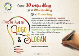 BID Việt Nam tổ chức cuộc thi 'Sáng tác logo và slogan 2016'