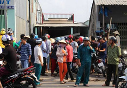 Cô gái chết trong trong tư thế đầu cắm vào xô nước