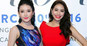 Á hậu Huyền My đọ sắc Hoa hậu Phạm Hương