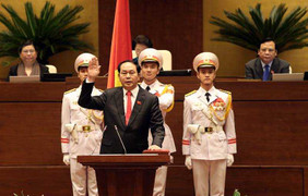 Chủ tịch nước Trần Đại Quang tuyên thệ gì khi nhậm chức?