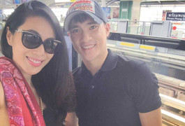 Công Vinh sang Thái Lan quay quảng cáo với Thủy Tiên