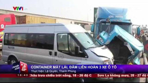 Clip: Kinh hoàng container gây tai nạn liên hoàn ở TP.HCM