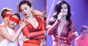 Tóc Tiên, Đông Nhi đua nhau khoe vẻ gợi cảm với đầm cắt xẻ mạnh bạo