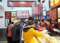 Giá vàng nhấp nhổm... đi xuống