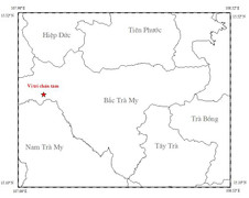 Động đất 3 độ richter ở Bắc Trà My