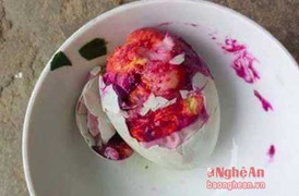 Vì sao xuất hiện trứng vịt có màu đỏ như máu?