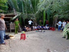 Súng nổ tại trường gà, 1 người đàn ông trúng đạn