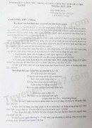 Đề thi, gợi ý lời giải môn Ngữ văn kỳ thi thử THPT quốc gia 2016 ở Hà Nội