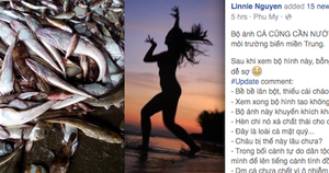 Cặp nam nữ tung ảnh nhạy cảm thể hiện nỗi đau cá chết ở miền Trung gây tranh cãi dữ dội