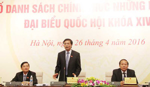 Công bố danh sách 870 người ứng cử đại biểu Quốc hội khóa XIV