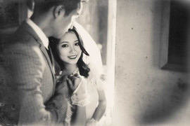 Bộ ảnh cưới lãng mạn cover phong cách xưa của cặp đôi Hà thành