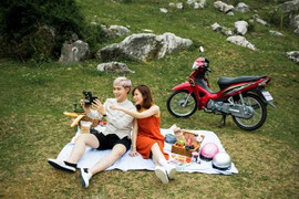 Nổi chất 'phượt' trên Honda Blade 110 phiên bản màu mới