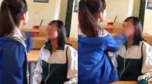 Nữ sinh tát bạn chảy máu mũi ngay trong lớp học bị kỷ luật thế nào?