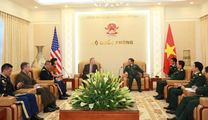 Bộ trưởng Quốc phòng gặp Đại sứ Mỹ, Trung Quốc, Pháp và Indonesia