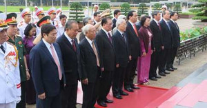 Lãnh đạo Đảng, Nhà nước vào Lăng viếng Chủ tịch Hồ Chí Minh