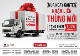 FUSO Việt Nam thực hiện đợt 2 'Mua ngay Canter, nhận liền thùng mới'