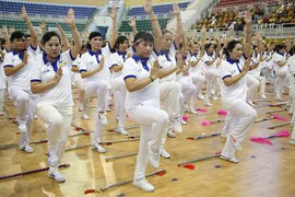 Xác lập kỷ lục Việt Nam đồng diễn thể dục dưỡng sinh có số lượng người cao tuổi tham gia đông nhất