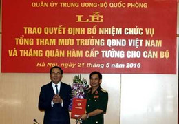 Tướng Phan Văn Giang được bổ nhiệm làm Tổng Tham mưu trưởng QĐND Việt Nam