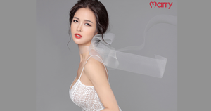 Vũ Ngọc Anh diện váy cưới xuyên thấu khoe đường cong sexy