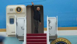 Ảnh: Tổng thống Mỹ Obama lên đường thăm Việt Nam