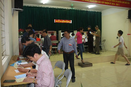 Đến điểm bầu cử đặc biệt giữa Thủ đô