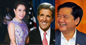 Uyên Linh hát trong tiệc Bí thư Đinh La Thăng đón Ngoại trưởng Mỹ