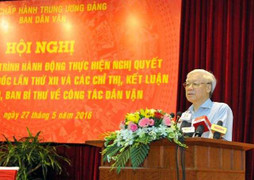 Tổng Bí thư: 'Thuyền bị lật mới biết sức dân mạnh như sức nước'