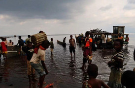 Chìm tàu tại Cộng hòa dân chủ Congo, hơn 100 người mất tích