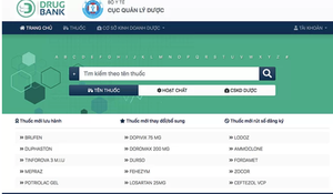 Ngân hàng dữ liệu tra cứu thuốc đầu tiên ở Việt Nam