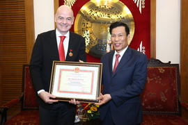 Chủ tịch FIFA Gianni Infantino: 'Bóng đá Việt Nam đã ở tầm thế giới'