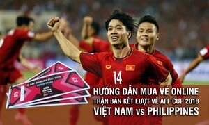 Mở bán vé bóng đá online trận Việt Nam vs Philippines từ 10h hôm nay
