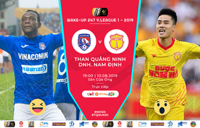 Video trực tiếp Than Quảng Ninh vs Nam Định vòng 20 V-League 2019
