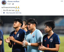 Cầu thủ U19 Thái Lan òa khóc sau trận thua Việt Nam